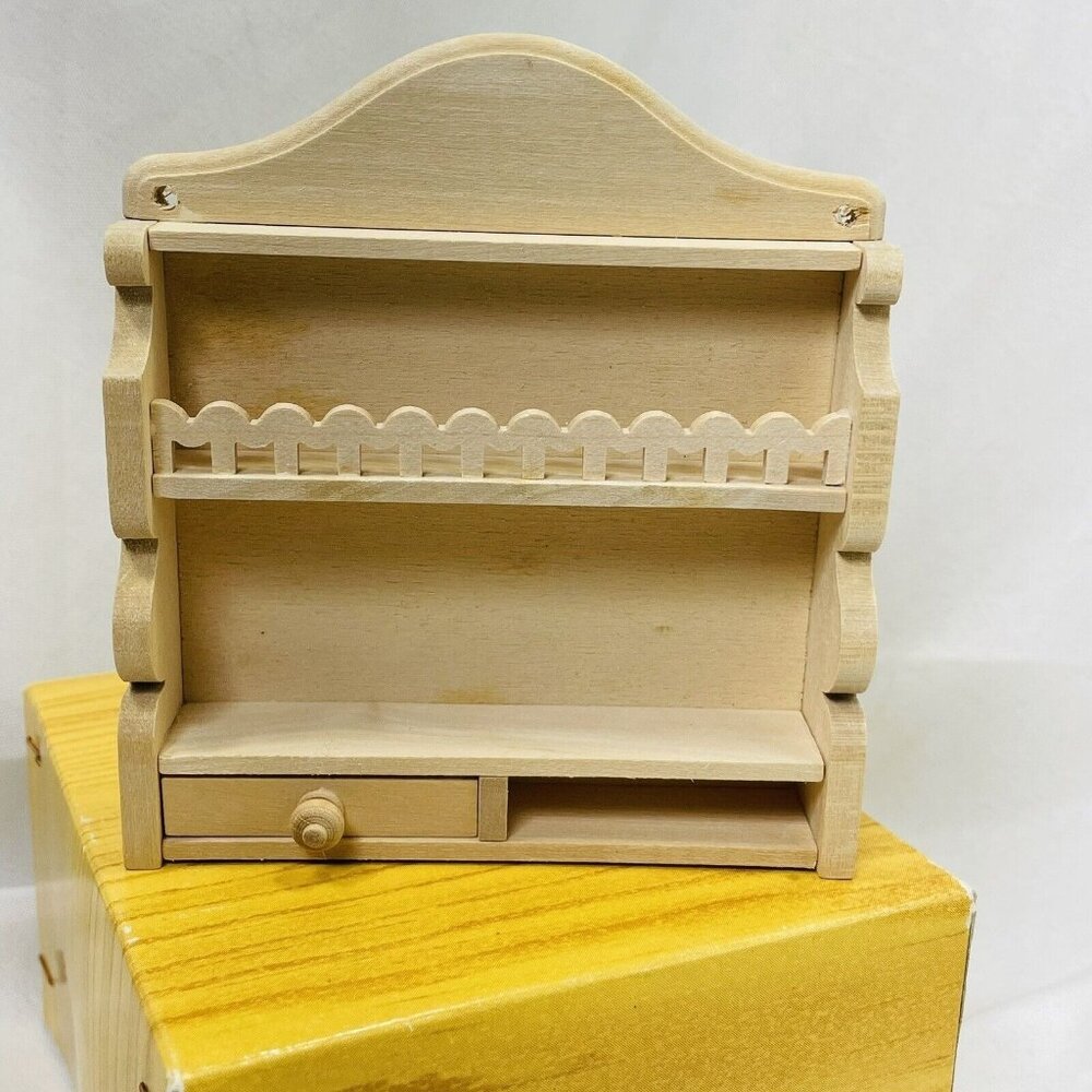 Bodo Hennig Dollhouse 232 Wandregal With Only One Drawer Original Box Wall Shelf